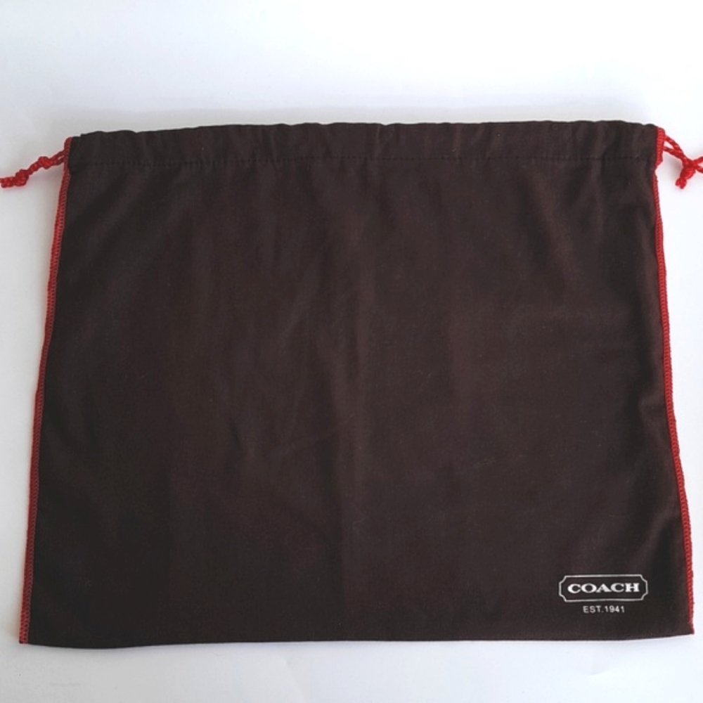 Coach Dustbag Drawstring Logo Dust Bag Fabric Storage Cover